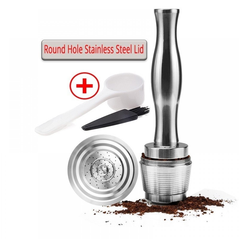 Nespresso Stainless Steel Refillable Nespresso Capsules Capsula Coffe Koffie Tamper Stand Coffeeware Reusable Coffee Filter Cup
