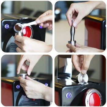 Nespresso Stainless Steel Refillable Nespresso Capsules Capsula Coffe Koffie Tamper Stand Coffeeware Reusable Coffee Filter Cup