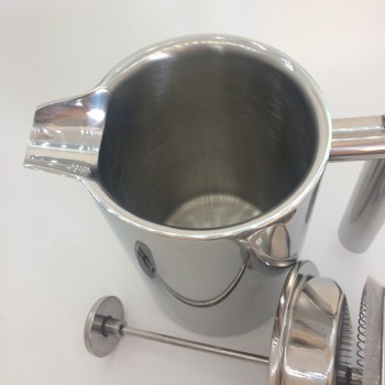 350ml Double Layer Stainless Steel Coffee and Tea Maker French Press Heat Preservation Mug