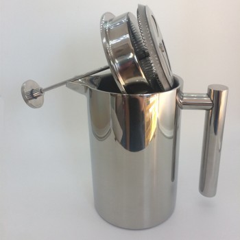 350ml Double Layer Stainless Steel Coffee and Tea Maker French Press Heat Preservation Mug