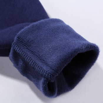 2019 High Quality Autumn Winter Mens Warm Thermal tshirt Man Long Sleeve Casual V Neck Velvet Thick Plus Thick T-Shirt Male Tees