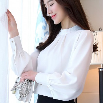 New Autumn 2018 Womens Tops and Blouses Long Sleeve Chiffon Blouse Mujer Fashion Women Shirts Ladies Tops Shirt Camisa Feminina