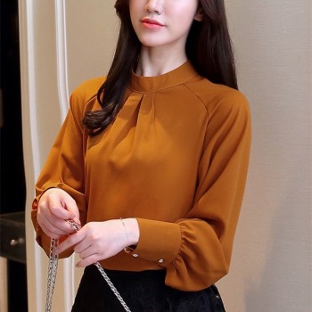 New Autumn 2018 Womens Tops and Blouses Long Sleeve Chiffon Blouse Mujer Fashion Women Shirts Ladies Tops Shirt Camisa Feminina