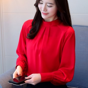 New Autumn 2018 Womens Tops and Blouses Long Sleeve Chiffon Blouse Mujer Fashion Women Shirts Ladies Tops Shirt Camisa Feminina
