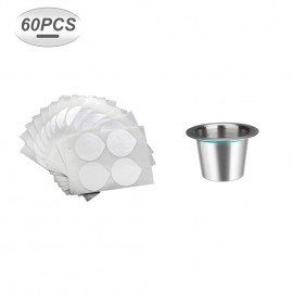 Coffee Capsule For Nespresso Coffee Machine Maker Refillable Coffee Filter Reusable Empty Coffee Capsule Pod With Aluminum Seals