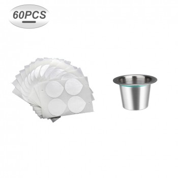 Coffee Capsule For Nespresso Coffee Machine Maker Refillable Coffee Filter Reusable Empty Coffee Capsule Pod With Aluminum Seals