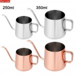 Newest 250ml/350ml Stainless Steel Teapot Drip Coffee Pot Long Spout Kettle Cup Fashion Home Kitchen Tea Tool