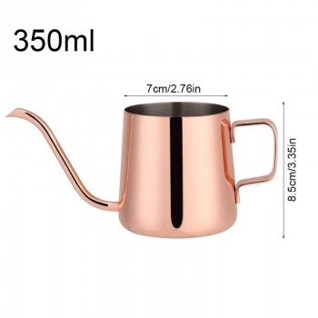Newest 250ml/350ml Stainless Steel Teapot Drip Coffee Pot Long Spout Kettle Cup Fashion Home Kitchen Tea Tool