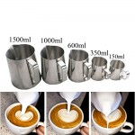 High Qaulity Stainless Steel Milk Frothing Jug Espresso Coffee Pitcher Barista Craft Coffee Latte 150ml 350ml 600ml 1000ml