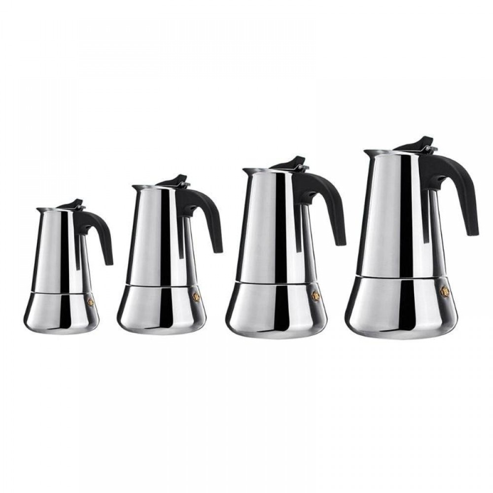 100/200/300/450ml Big Belly Stove Top Mocha Coffee Pot Moka Stainless Steel Espresso Coffee Maker Percolator Tool Coffee Pots