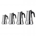 100/200/300/450ml Big Belly Stove Top Mocha Coffee Pot Moka Stainless Steel Espresso Coffee Maker Percolator Tool Coffee Pots