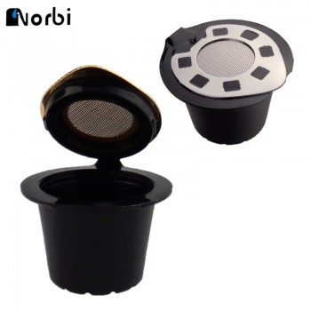 Coffee Capsule Filter Silver Refillable Reusable Compatible Nespresso Soft Capsules Baskets Sliver amp; Gold Coffee Accessories
