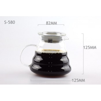 Ecocoffee V60 Coffee Dripper 580ML Heat-resistant Server Paper Filters 40Pcs Value Bundle DIY Barista Accessories in Stocked New