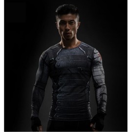 Black Panther T Shirt Captain America 3 Superhero Winter Soldier 3D Printed T-shirts Fitness Men Crossfit Compression Shirt Tops