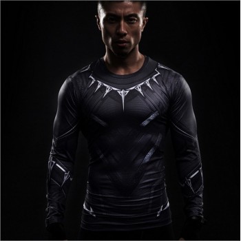 Black Panther T Shirt Captain America 3 Superhero Winter Soldier 3D Printed T-shirts Fitness Men Crossfit Compression Shirt Tops