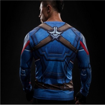Black Panther T Shirt Captain America 3 Superhero Winter Soldier 3D Printed T-shirts Fitness Men Crossfit Compression Shirt Tops