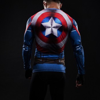 Black Panther T Shirt Captain America 3 Superhero Winter Soldier 3D Printed T-shirts Fitness Men Crossfit Compression Shirt Tops
