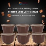 2pcs/3pcs Refillable Dolce Gusto coffee Capsule nescafe dolce gusto reusable  Dolce Gusto Capsules With 1Pcs Spoon Taste Sweet