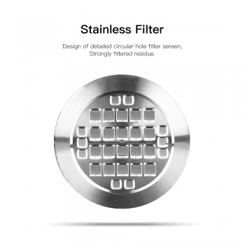 ICafilas Stainless Metal Reusable Nespresso Capsule with Press Coffee Grinds Stainless Tamper Espresso Coffee Maker Basket