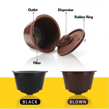 2/3/6pcs/packet 3rd Reusable Dolce Gusto Coffee Capsule for Coffe DolceGusto Nescafe Machine Reusable Dulce Gusto Coffee Filter