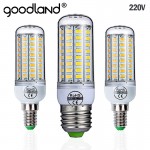 Goodland E27 LED Lamp 220V SMD 5730 E14 LED Light 24 36 48 56 69 72 LEDs Corn Bulb Chandelier For Home Lighting LED Bulb