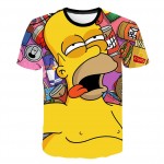 ZUTTER new T-shirt Simpson printing 3D mens womens T-shirt casual Harajuku cartoon funny T-shirt M-5XL