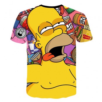 ZUTTER new T-shirt Simpson printing 3D mens womens T-shirt casual Harajuku cartoon funny T-shirt M-5XL