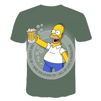 ZUTTER new T-shirt Simpson printing 3D mens womens T-shirt casual Harajuku cartoon funny T-shirt M-5XL
