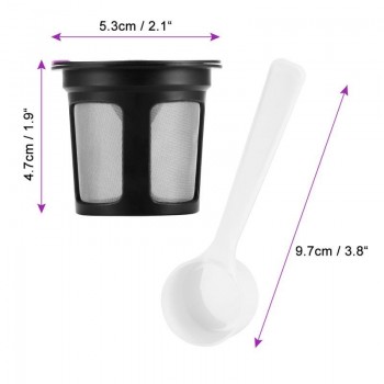 Coffee Capsules Cup for K Cup Refillable Coffee Filters Stainless Steel Mesh for Keurig 2.0 Coffee Machine Accessories