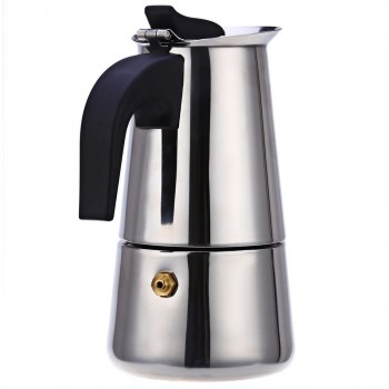 D# 100/200/300/450ML Stainless Steel Coffee Pot Moka Coffee Maker Teapot Mocha Stovetop Tool Filter Percolator Cafetiere Z20