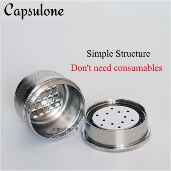 Capsulone/Compatible with illy coffee Machine maker/STAINLESS STEEL Metal Refillable Reusable capsule2 fit for illy cafe capsule