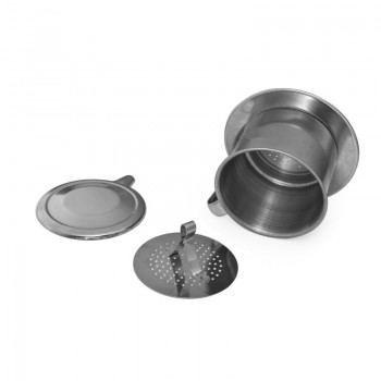 WOWCC 1set  Portable Stainless Steel Coffee Drip Filter Coffee Maker Infuser Vietnam Style Coffee Mug Cup Strainer Coffee Tools