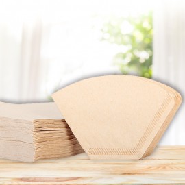 100 Pieces Eco-friendly Unbleached Original Wooden Hand Drip Paper Coffee Brewer 102 Coffee Filter Bag Coffee Maker Accessories