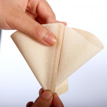 100 Pieces Eco-friendly Unbleached Original Wooden Hand Drip Paper Coffee Brewer 102 Coffee Filter Bag Coffee Maker Accessories