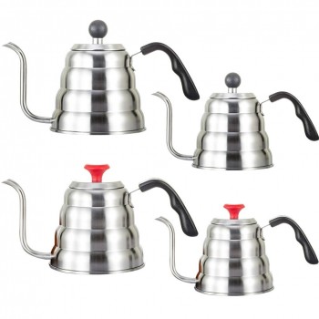 Gooseneck Drip Kettle Coffee Tea Pot Stainless Steel Drip Kettle With Creative Thermometer Suit For Induction Cooker Barista DIY