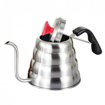 Gooseneck Drip Kettle Coffee Tea Pot Stainless Steel Drip Kettle With Creative Thermometer Suit For Induction Cooker Barista DIY