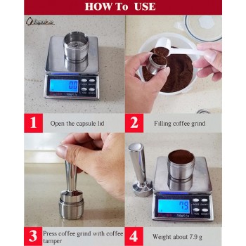Capsulone/Compatible with illy coffee Machine maker/STAINLESS STEEL Metal Refillable Reusable capsule fit for illy cafe capsule