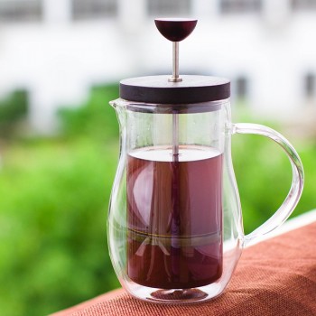 2018 Bodum Design Double Wall Glass Coffee Pot Filter French Presses Kettle Heat-resisting Tea Bottle Follicular Household Flask
