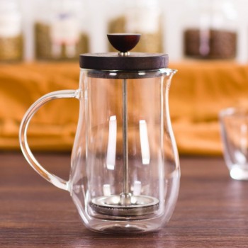 2018 Bodum Design Double Wall Glass Coffee Pot Filter French Presses Kettle Heat-resisting Tea Bottle Follicular Household Flask