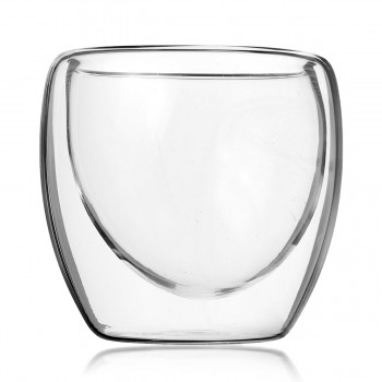 Arshen New Technology 80ml Clear Double Wall Double Glassware Coffee Tea Cups Glassware Milk Beer Soup And Insulated Wine Cups