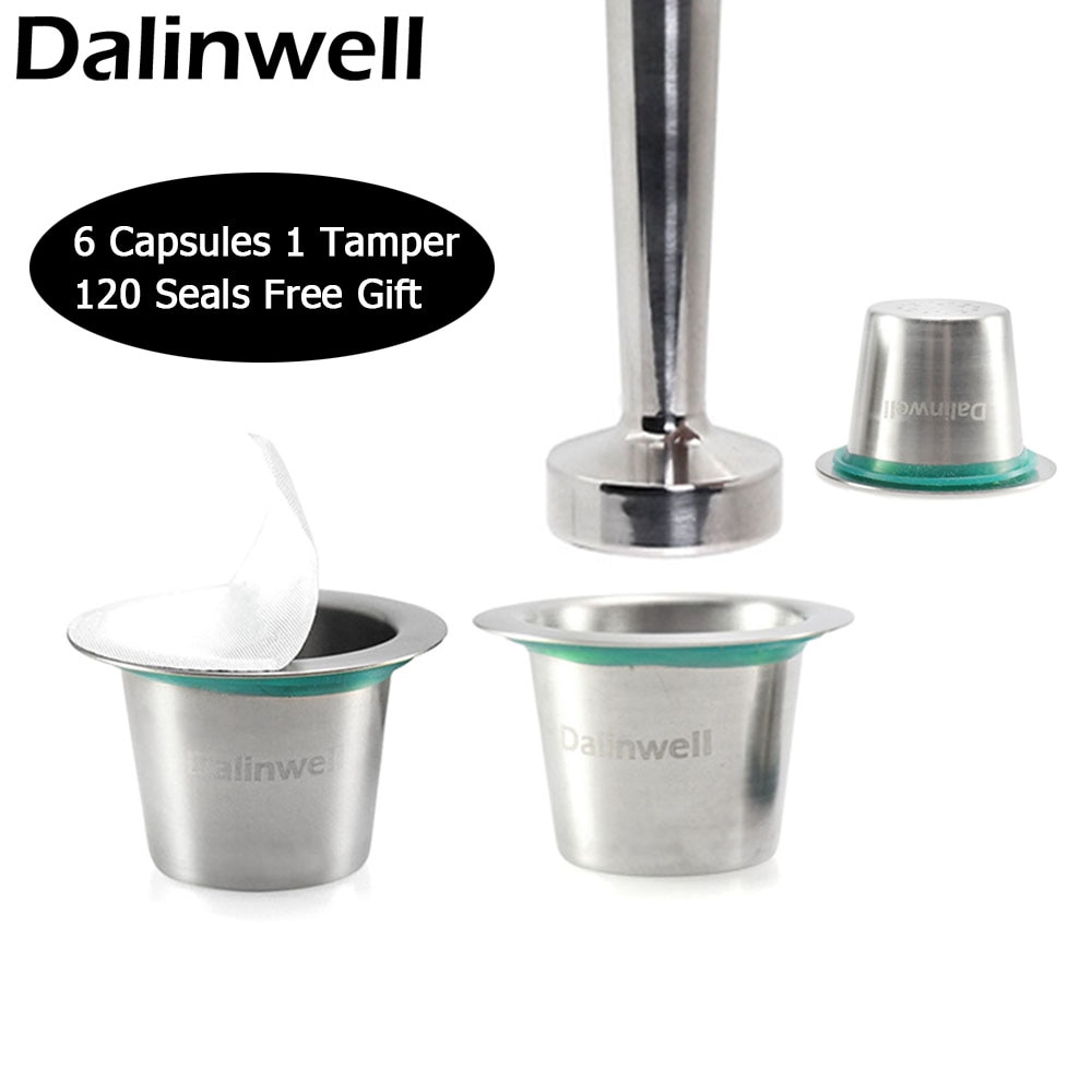 Nespresso Coffee Pods Stainless Steel Refillable Capsulas Nesspreso Reusable Coffee Filter Cup New DIY Coffee Maker Tools Gift