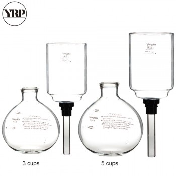 YRP Coffee Syphon Pot Accessories TCA-3/5cups High Quality Glass Siphon Vacuum Pot Coffee Maker Replace Coffee Filter Tools