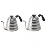Stainless Steel Pour Over Coffee Water Kettle Thermometer Gooseneck Tea Pot