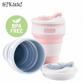 Hot New Folding Silicone Portable Silicone Telescopic Drinking Collapsible coffee cup multi-function folding silica cup Travel