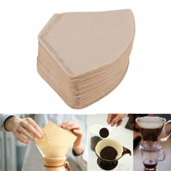 100Pcs/Bag Coffee Paper Filter for Coffee Hand-poured Coffee Filter Drip Free Shipping