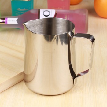 Thickened Japanese Style Coffee Pots Espresso Coffee Milk Jugs Mugs Frothing Cup Handle Craft Coffee Garland Cup Stainless Steel