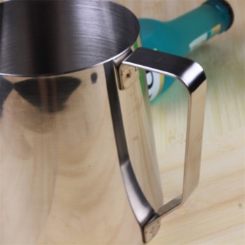 Thickened Japanese Style Coffee Pots Espresso Coffee Milk Jugs Mugs Frothing Cup Handle Craft Coffee Garland Cup Stainless Steel