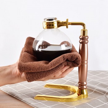 Hand Siphon Coffee Maker Pot stainless steel Durable Heat-resistant Glass Coffee Machine Filter for Home Kitchen Supplies