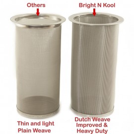 Silver Cold Brew Coffee Tea Filter Mesh Maker with Sealing Ring Reusable Coffee Filter