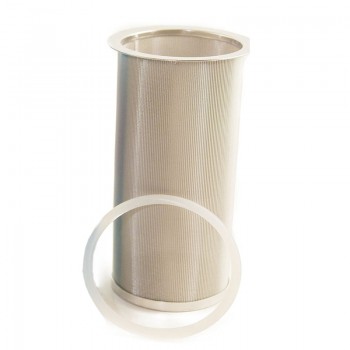 Silver Cold Brew Coffee Tea Filter Mesh Maker with Sealing Ring Reusable Coffee Filter